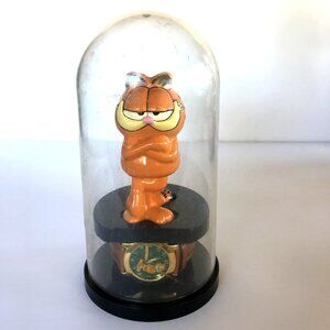 Vintage Armitron Garfield Watch & Figure Collectors Edition NEW Dome Case